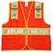 Tingley Two-Tone Hi-Vis Surveyors Vest S, M Class 2 , Zipper 8 Pockets, 2 Mic Tab V73859.S-M - alternate 1